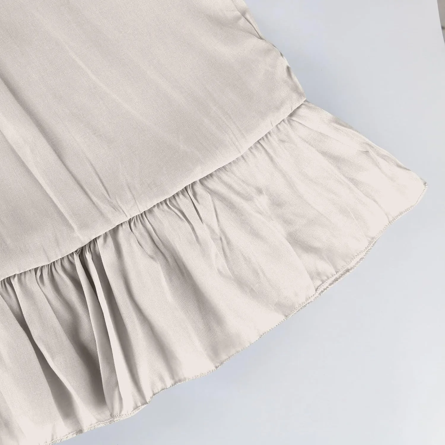 2025 Plus Size Summer Dresses for Women,Sleeveless Halter Casual Pleated Tiered Flowy Beach Vacation Long Dresses Sundress