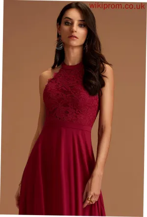 A-Line Lace Silhouette Scoop Straps&Sleeves Floor-Length Fabric Neckline Length Mabel Sleeveless Floor Length Bridesmaid Dresses