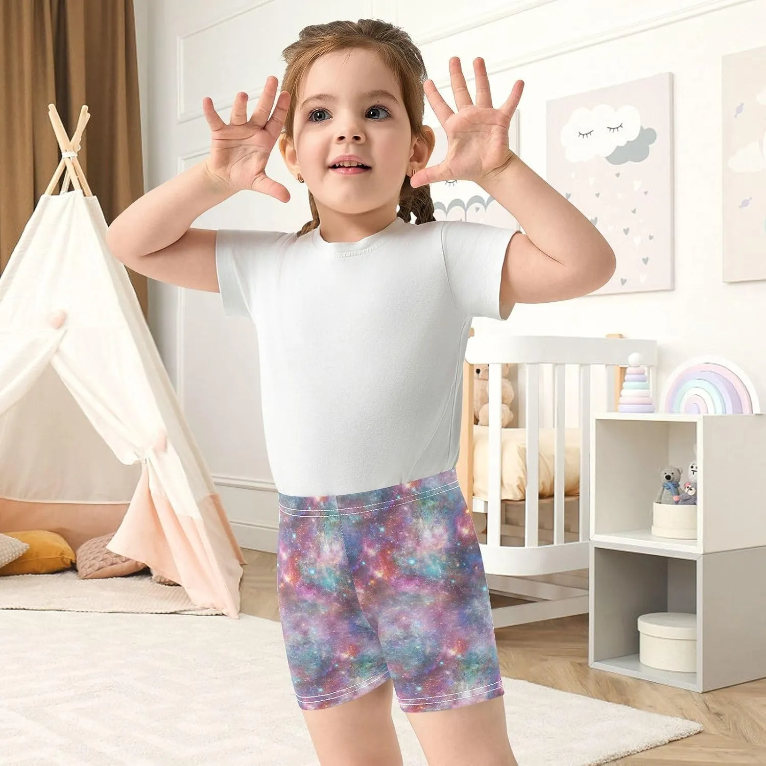 Aflyko Girls' Shorts Soft Summer Boxers Short Leggings Dance Bottoms