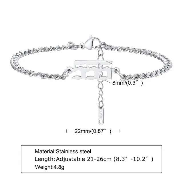 Anklets Men, Angel Number Anklet
