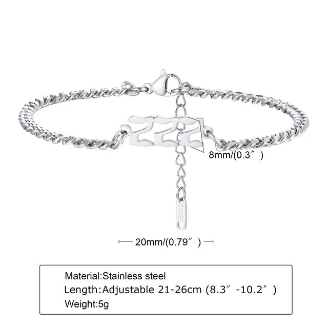 Anklets Men, Angel Number Anklet