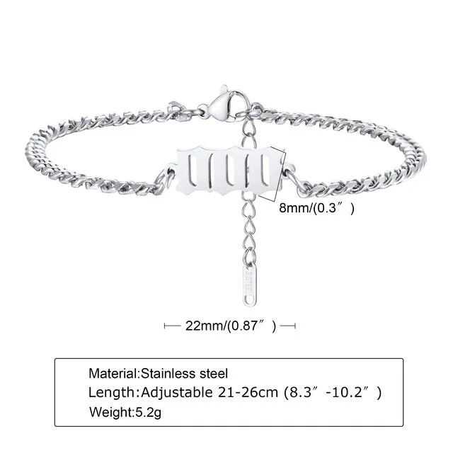 Anklets Men, Angel Number Anklet