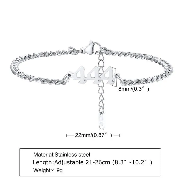 Anklets Men, Angel Number Anklet
