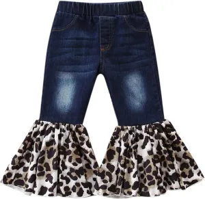 Baby Girls Leggings Comfy Versatile Ribbed Plaid Ruffled Pants Chic Designed Compression Leggings