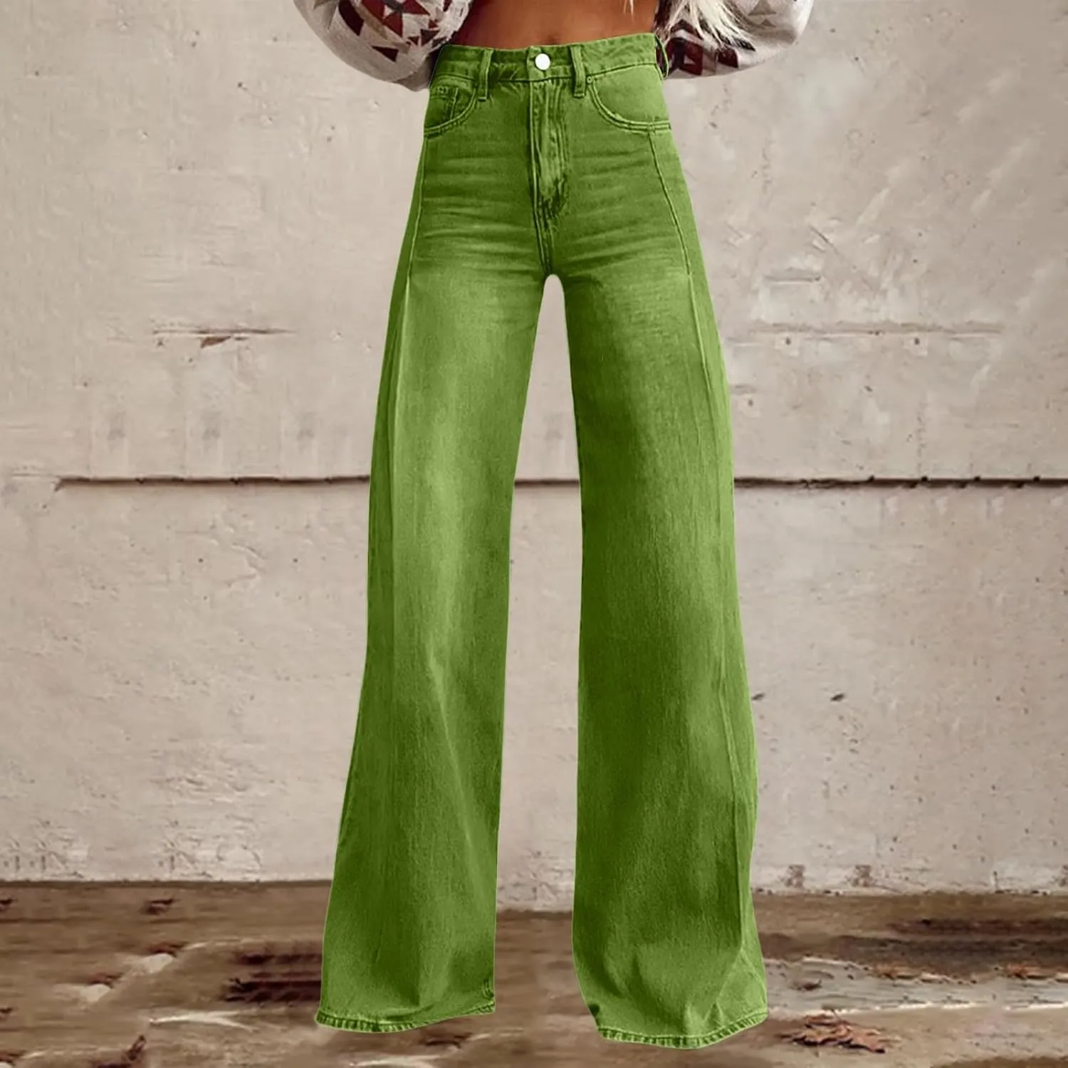 Baggy Jeans for Women Summer Wide Leg Vintage Pant Denim 90s Y2K Streetwear High Waisted Straight Pants with Pockets