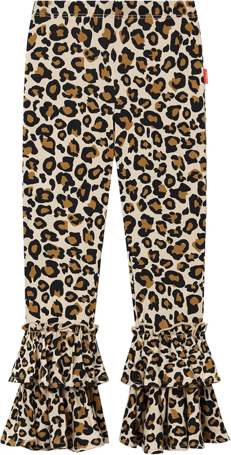 Bamboo Viscose Pants for Girls Toddler Bell Bottoms Ruffled Flare Leggings