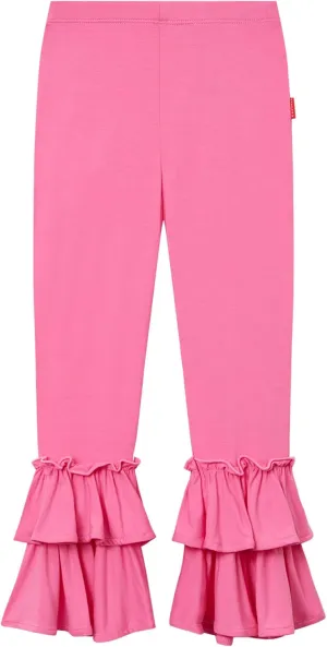 Bamboo Viscose Pants for Girls Toddler Bell Bottoms Ruffled Flare Leggings