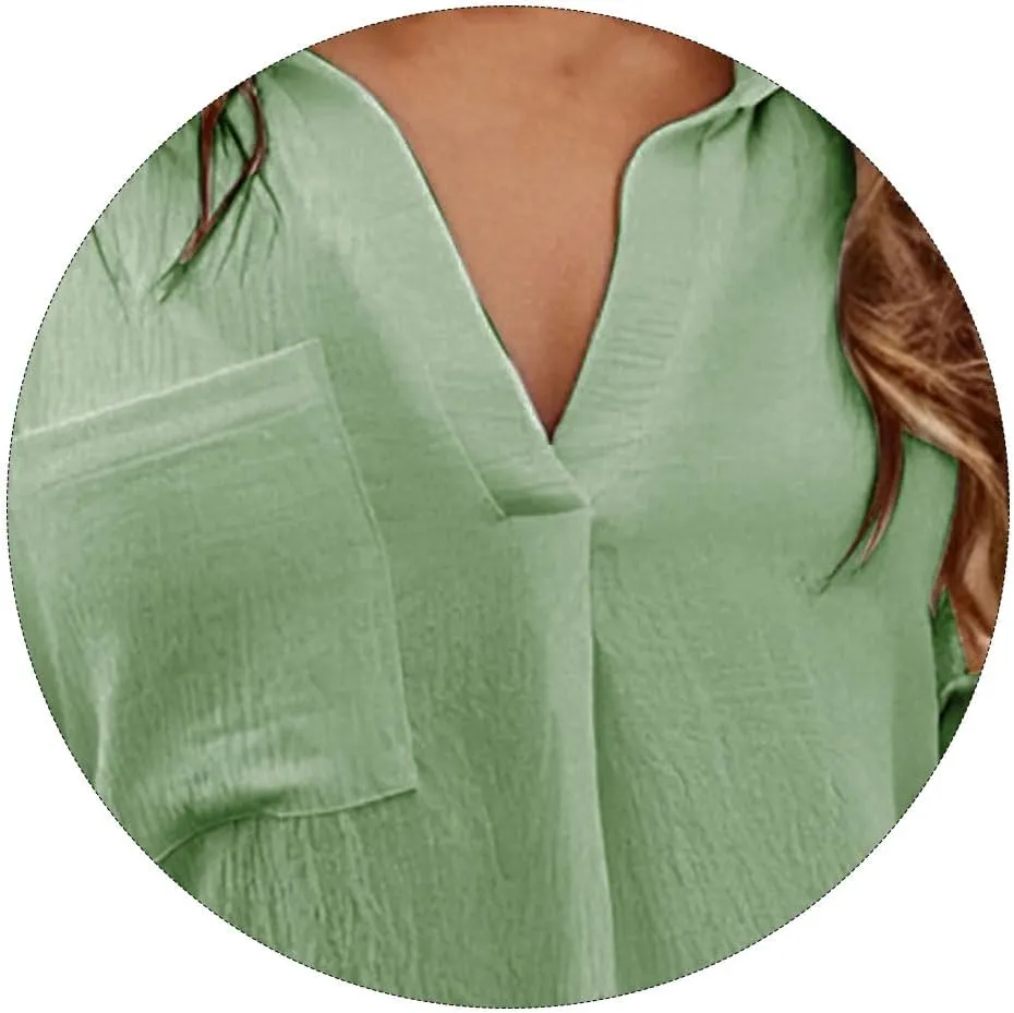 Bathing Suit Cover Up for Women V Neck Long Sleeve Tops Swimwear Coverup Beach Dress Lapel Shirt Swimsuit Midi Dress