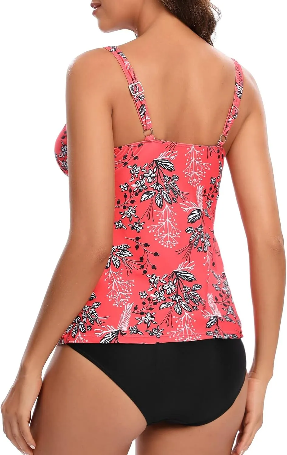 BIKINX Tankini Swimsuits for Women Two Piece High Waisted Bathing Suit Plus Size Tummy Control Swimsuit Sexy Swimwear
