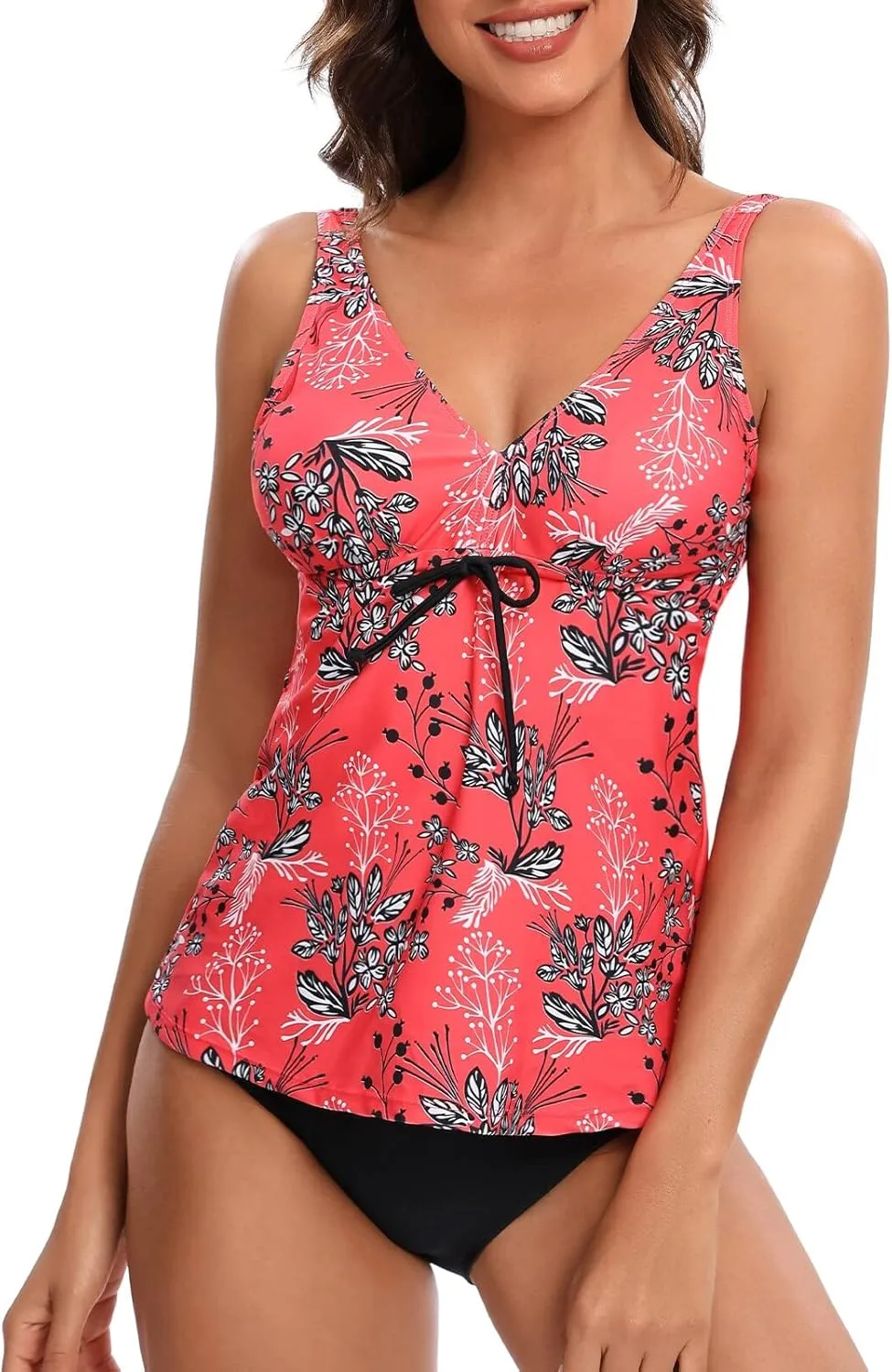BIKINX Tankini Swimsuits for Women Two Piece High Waisted Bathing Suit Plus Size Tummy Control Swimsuit Sexy Swimwear