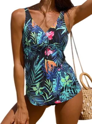 BIKINX Tankini Swimsuits for Women Two Piece High Waisted Bathing Suit Plus Size Tummy Control Swimsuit Sexy Swimwear