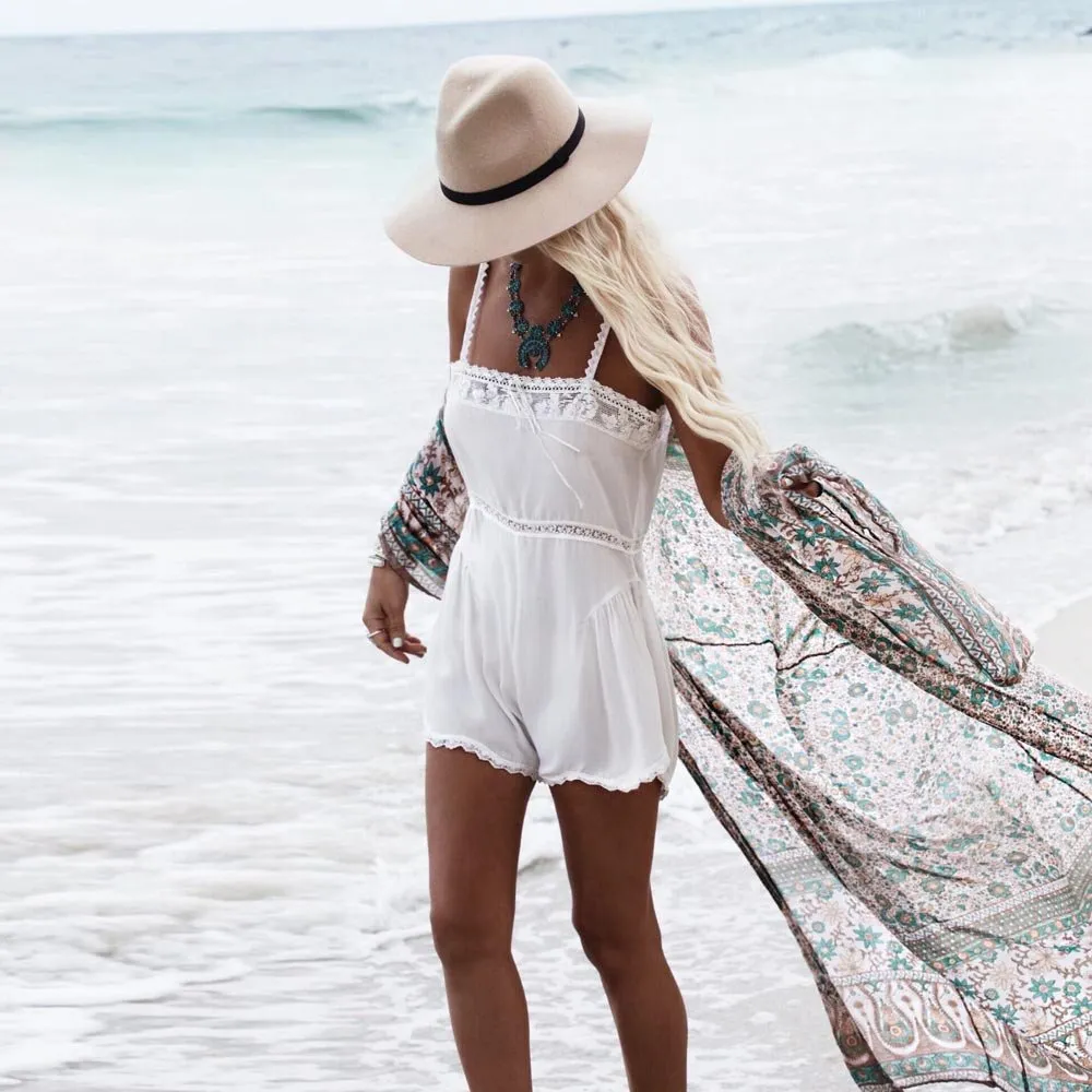 Blouse Cover Chiffon up Print Shawl Floral Shirt Coat