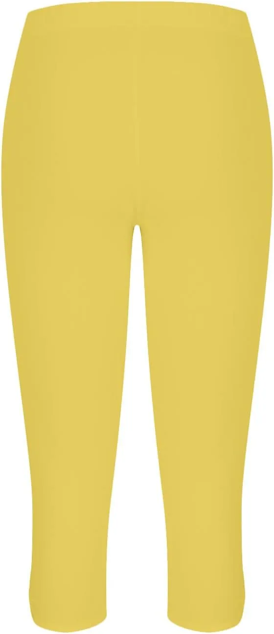 BOXIACEY Capri Leggings for Women 2025 Knee Length Yoga Pants High Waisted Workout Leggings Casual Summer Cropped Pants
