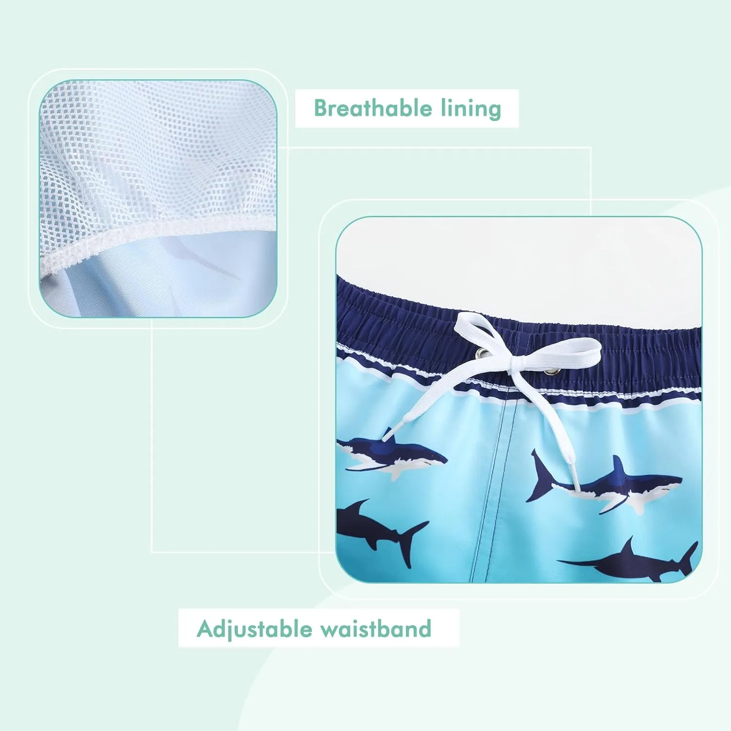 Boys Long Sleeve Rash Guard Swimsuits Kids Two Piece Sunsuits with Swim Trunks Swimwear Set
