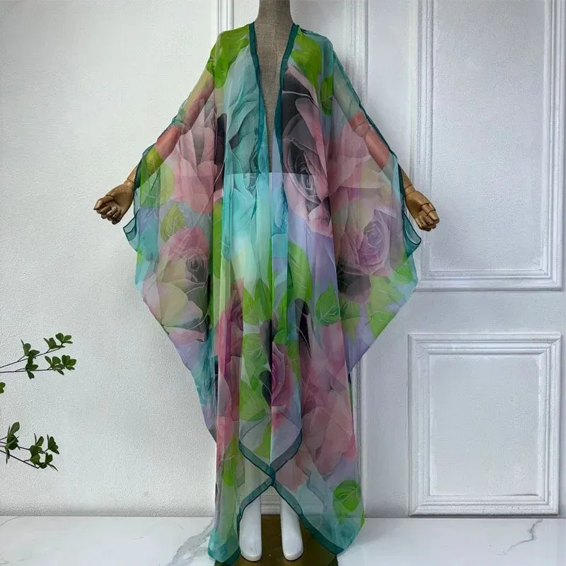 Breezy Blossom Sheer Cover Up Kimono