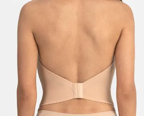 BT 0936 FRONT PLUNGE V STRAPLESS LOW BACK BUSTIER