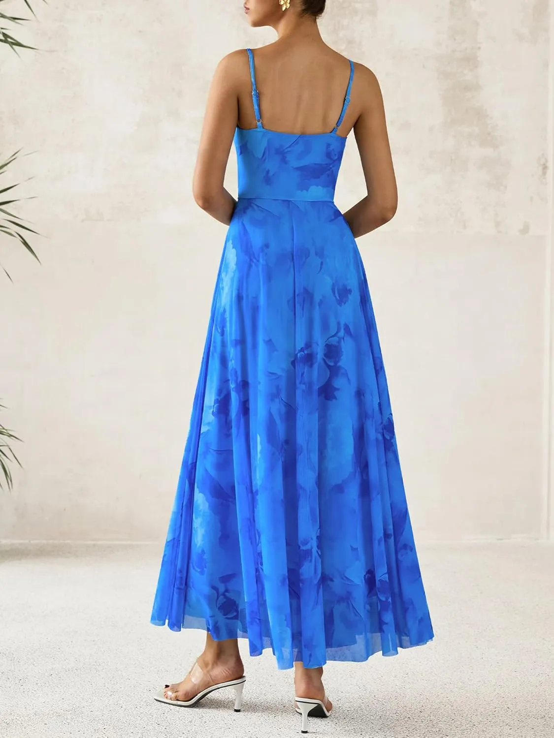 BTFBM Women Summer Floral Maxi Dresses Elegant Spaghetti Strap Dress Printed Party Dress Beach Long Dresses