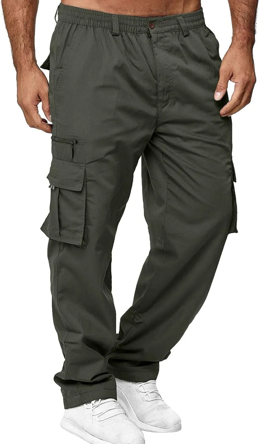 Cargo Pants for Men Big and Tall and Tall Casual Jogger Sweatpants Cargo Pants for Men Men's Fleece Lined Sweatpants