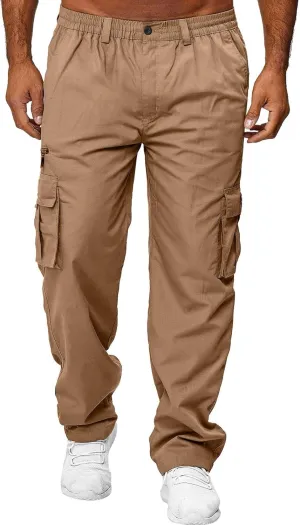 Cargo Pants for Men Big and Tall and Tall Casual Jogger Sweatpants Cargo Pants for Men Men's Fleece Lined Sweatpants