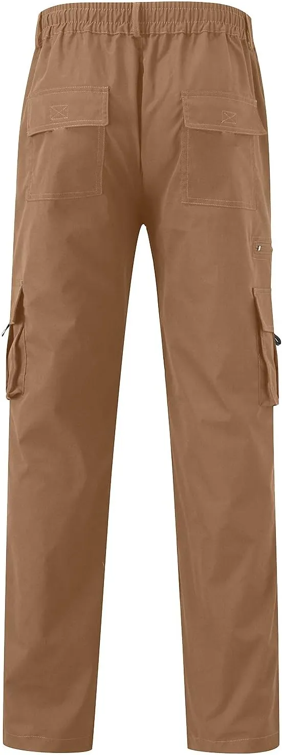 Cargo Pants for Men Big and Tall and Tall Casual Jogger Sweatpants Cargo Pants for Men Men's Fleece Lined Sweatpants