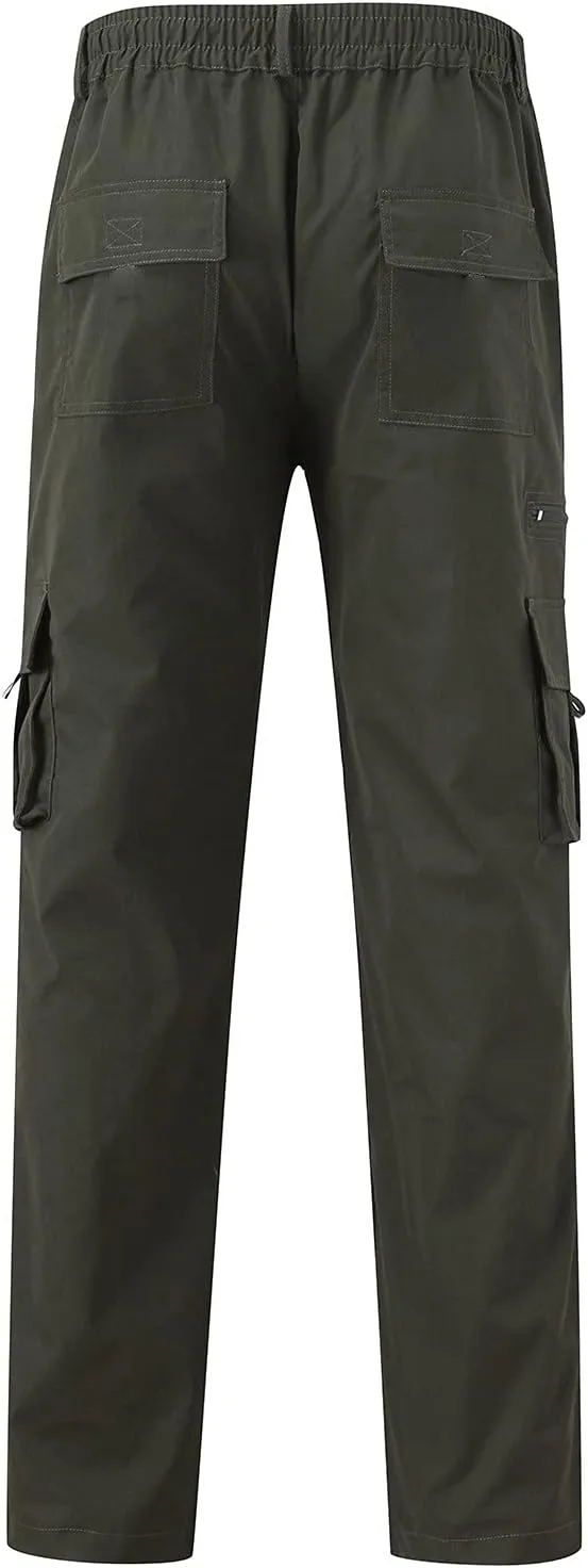 Cargo Pants for Men Big and Tall and Tall Casual Jogger Sweatpants Cargo Pants for Men Men's Fleece Lined Sweatpants