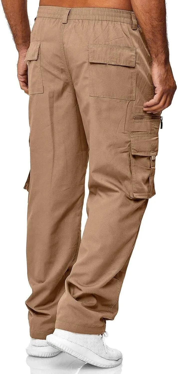 Cargo Pants for Men Big and Tall and Tall Casual Jogger Sweatpants Cargo Pants for Men Men's Fleece Lined Sweatpants
