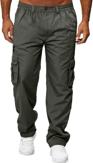 Cargo Pants for Men Big and Tall and Tall Casual Jogger Sweatpants Cargo Pants for Men Men's Fleece Lined Sweatpants