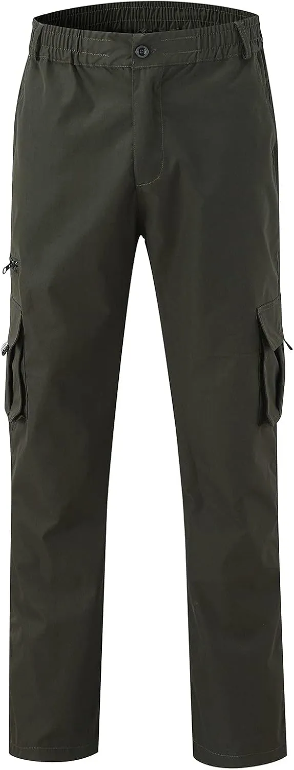 Cargo Pants for Men Big and Tall and Tall Casual Jogger Sweatpants Cargo Pants for Men Men's Fleece Lined Sweatpants