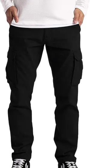 Cargo Pants for Men Relaxed Fit Cargo Sweatpants Outdoor Joggers Sweatpants Joggers for Men Big and Tall Mens Joggers
