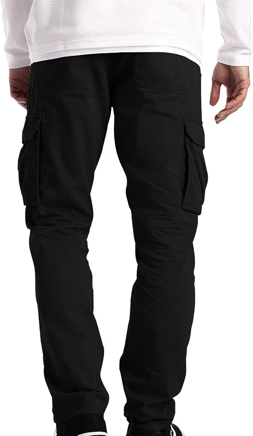 Cargo Pants for Men Relaxed Fit Cargo Sweatpants Outdoor Joggers Sweatpants Joggers for Men Big and Tall Mens Joggers
