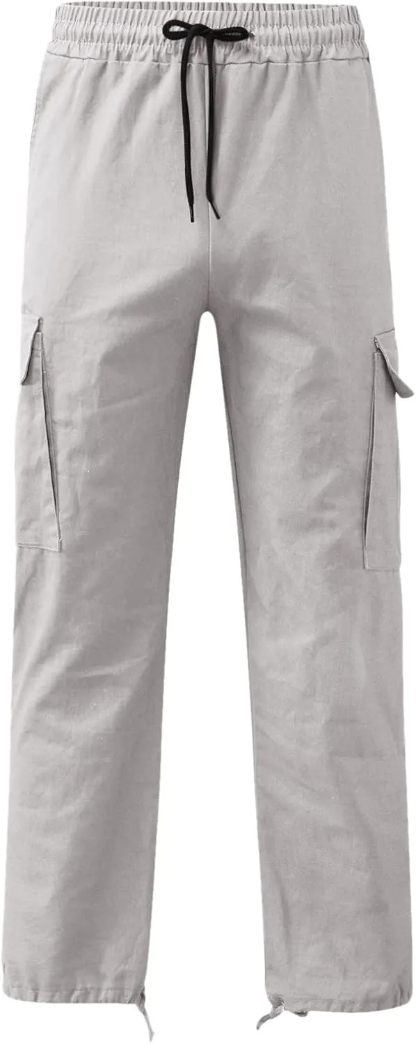 Cargo Pants for Men Relaxed Fit Mens Cargo Pants Hiking Pants with 6 Pocket Lightweight Casual Baggy Overalls Jogger