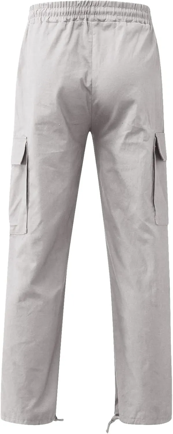 Cargo Pants for Men Relaxed Fit Mens Cargo Pants Hiking Pants with 6 Pocket Lightweight Casual Baggy Overalls Jogger