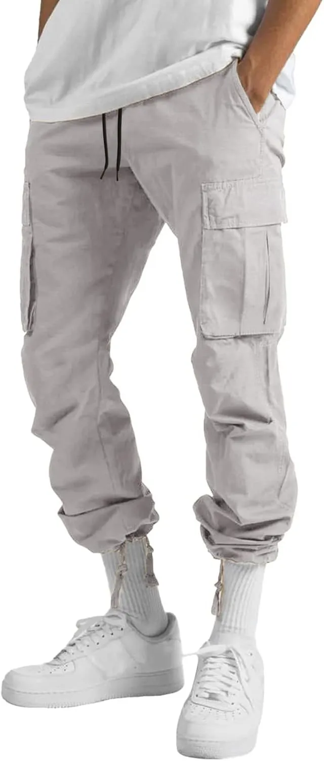 Cargo Pants for Men Relaxed Fit Mens Cargo Pants Hiking Pants with 6 Pocket Lightweight Casual Baggy Overalls Jogger