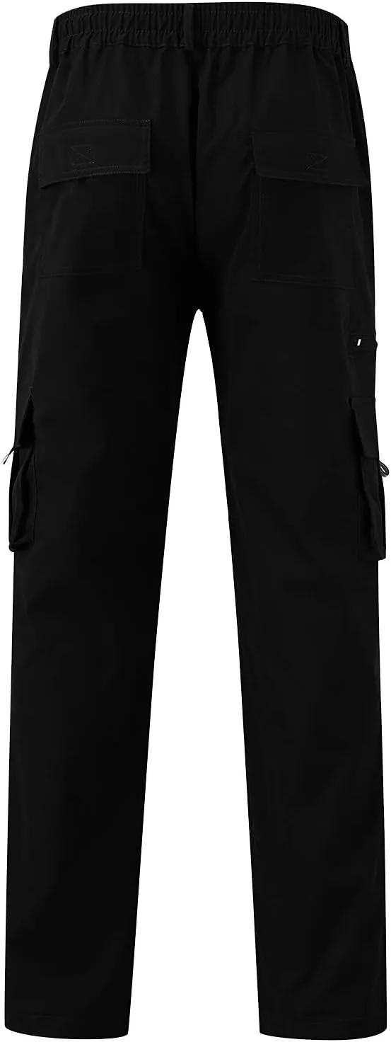 Cargo Pants for Men Relaxed Fit Mens Cargo Pants Tapered Athletic Sweatpants for Jogging Running Exercise Gym Workout