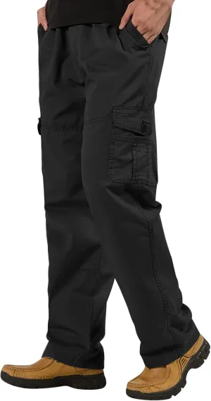 Cargo Pants for Men Relaxed Fit Men's Hiking Cargo Pants Slim Fit Stretch Jogger Cycling Waterproof Pant with Pockets