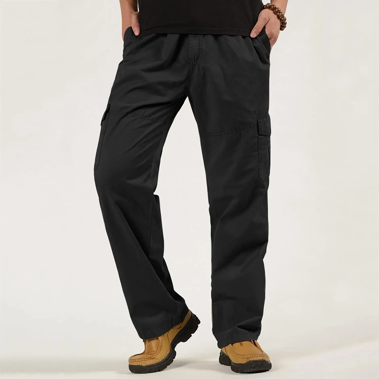 Cargo Pants for Men Relaxed Fit Men's Hiking Cargo Pants Slim Fit Stretch Jogger Cycling Waterproof Pant with Pockets