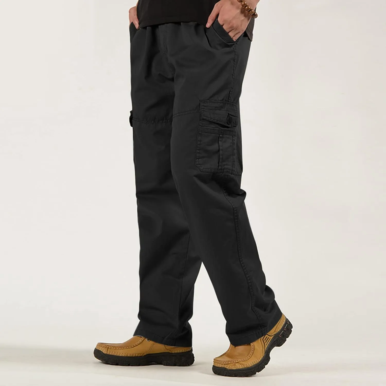 Cargo Pants for Men Relaxed Fit Men's Hiking Cargo Pants Slim Fit Stretch Jogger Cycling Waterproof Pant with Pockets