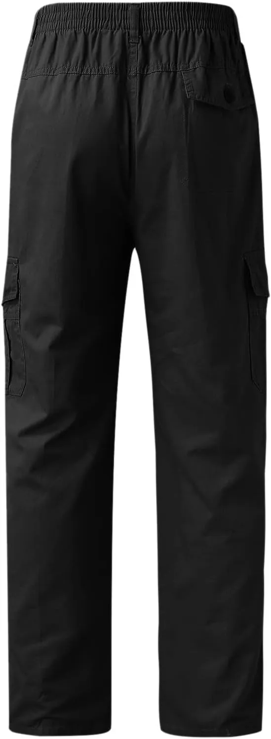 Cargo Pants for Men Relaxed Fit Men's Hiking Cargo Pants Slim Fit Stretch Jogger Cycling Waterproof Pant with Pockets