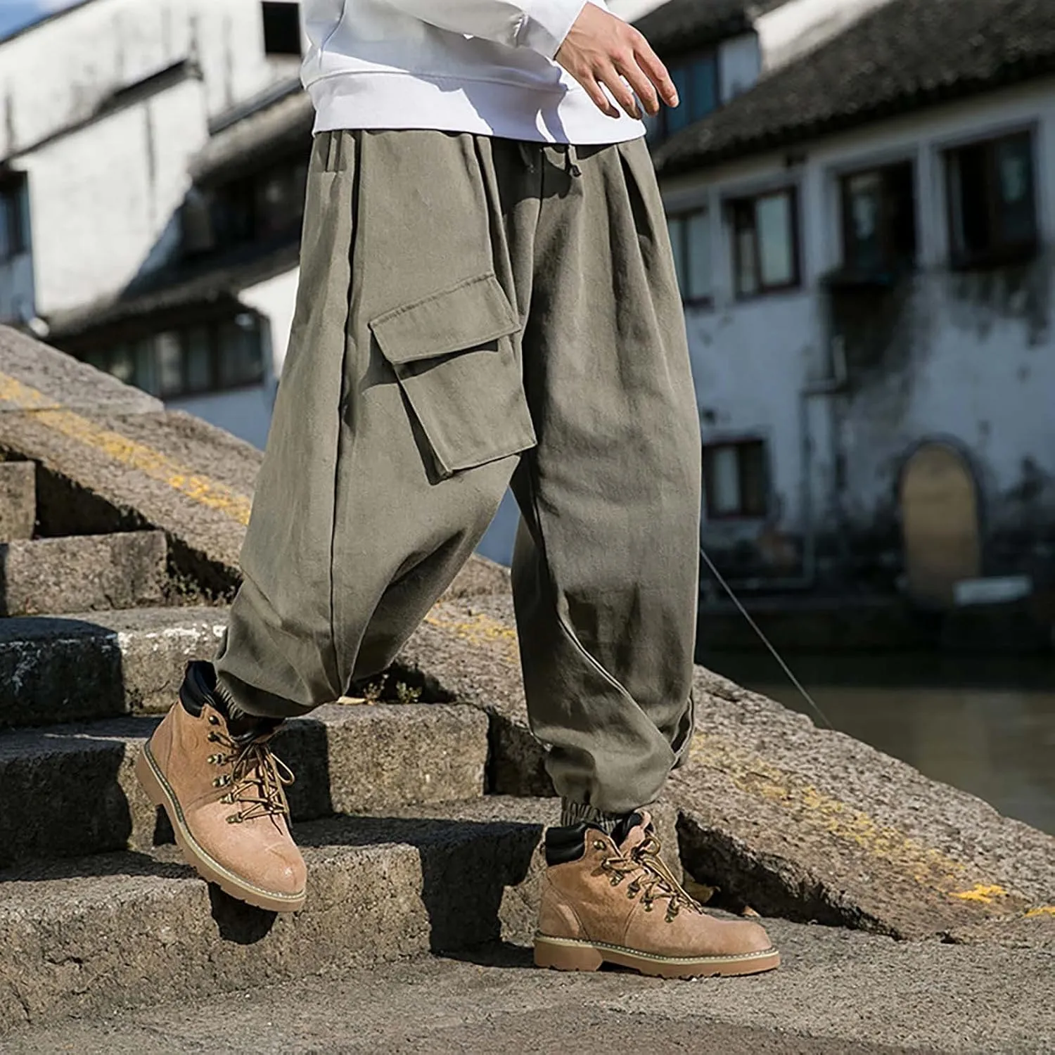 Cargo Pants for Men Relaxed Fit Sports Sweatpants Slim Fit Fashion Men's Pants Sweat Pants for Men Men's Basic Active