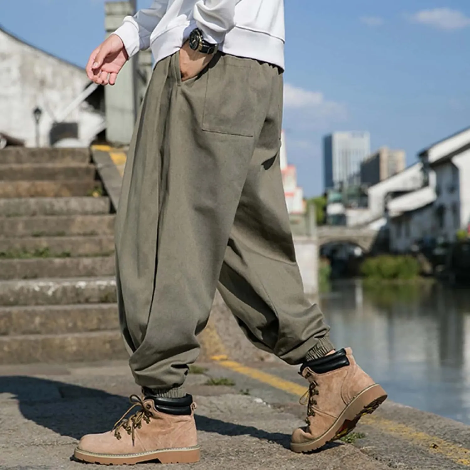 Cargo Pants for Men Relaxed Fit Sports Sweatpants Slim Fit Fashion Men's Pants Sweat Pants for Men Men's Basic Active