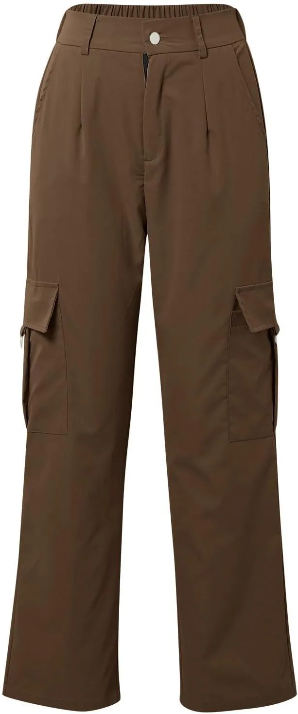 Cargo Pants for Women High Waisted Casual Wide Leg Pants Baggy Stretchy Wide Leg Y2K Streetwear with Pockets