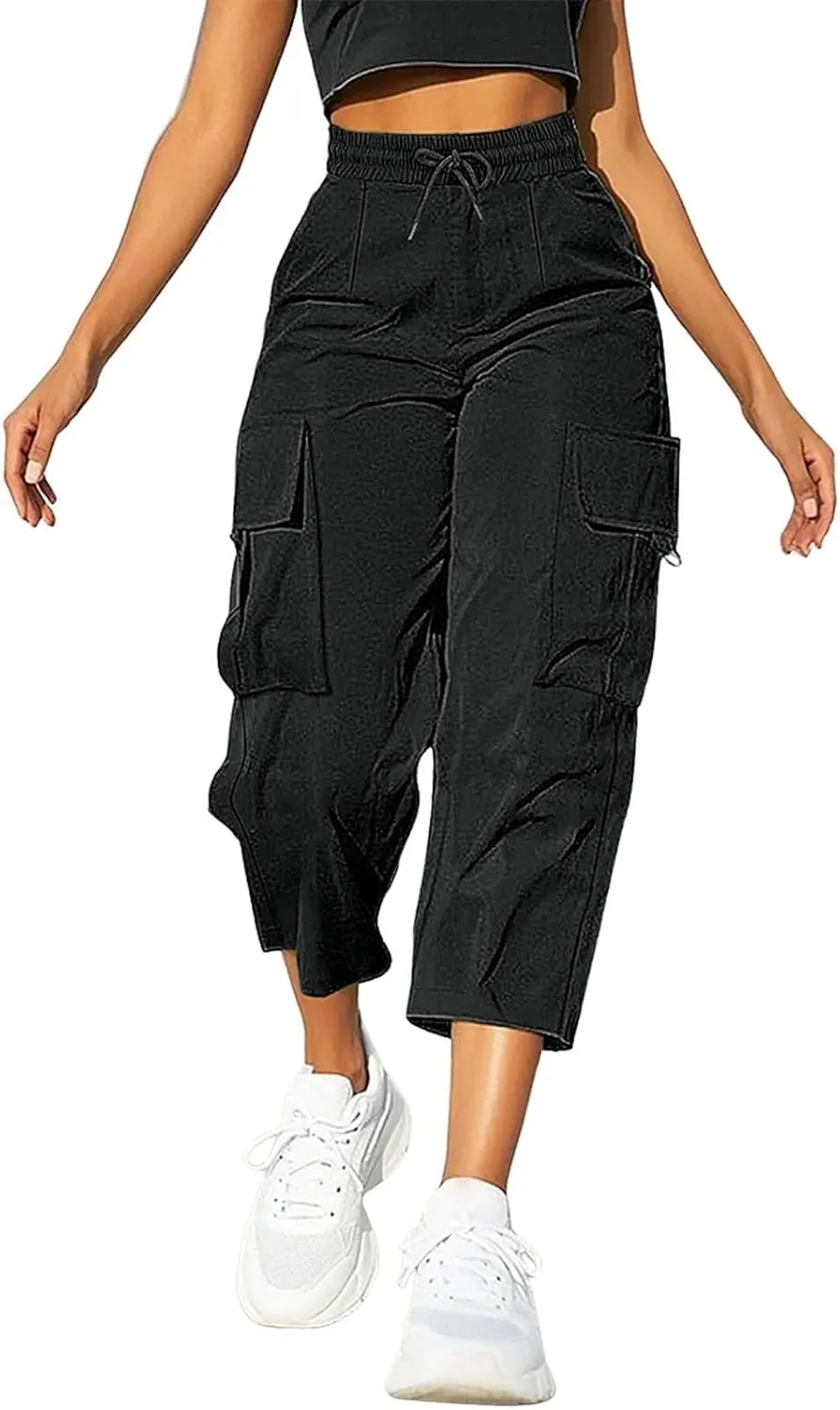 Cargo Pants for Women High Waisted Casual Wide Leg Pants Baggy Stretchy Wide Leg Y2K Streetwear with Pockets