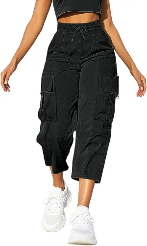 Cargo Pants for Women High Waisted Casual Wide Leg Pants Baggy Stretchy Wide Leg Y2K Streetwear with Pockets