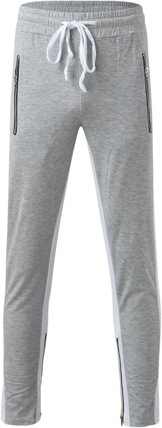 Cargo Sweatpants for Men Mens Lounge Pants Jogger Pants Slim Fit Bodybuilding Tapered Sweatpant with Pockets Running