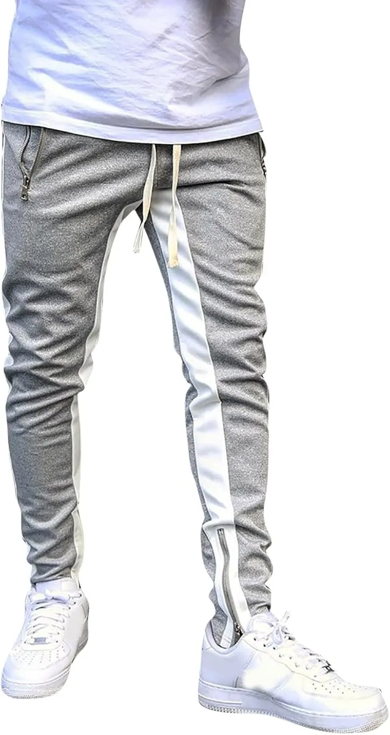Cargo Sweatpants for Men Mens Lounge Pants Jogger Pants Slim Fit Bodybuilding Tapered Sweatpant with Pockets Running