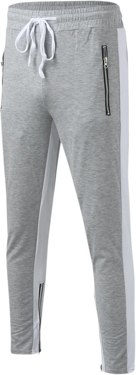 Cargo Sweatpants for Men Mens Lounge Pants Jogger Pants Slim Fit Bodybuilding Tapered Sweatpant with Pockets Running