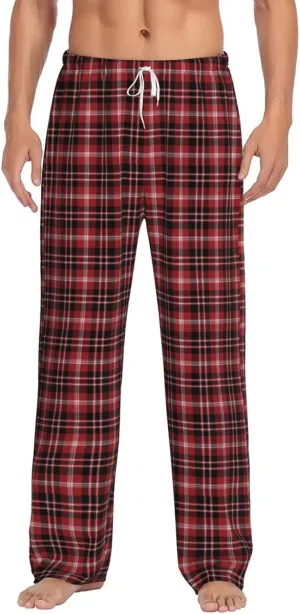 Christmas Pajama Pants for Men Women Print Lounge Pants Elastic Waist Loose Soft Pj Pants Sleep Bottoms Trousers Xmas