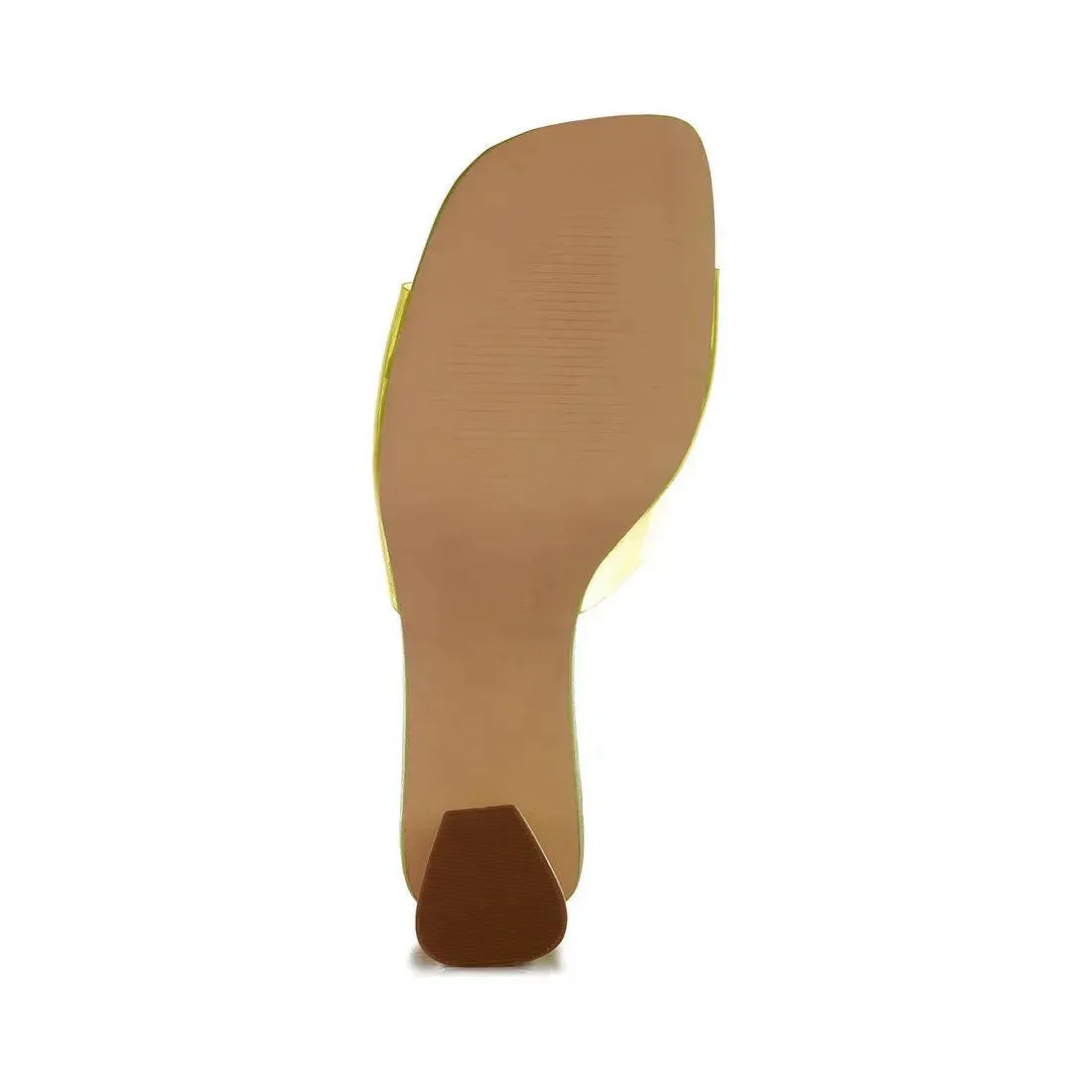Clear Flirt Clear Strap Slip On Heel Sandals