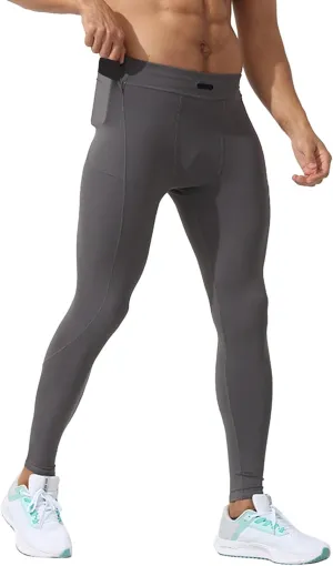 Compression Pants Men Tall Elastic Stretchy Tights Base Layer Fitness Workout Gym Running Leggings for Sports Athletic