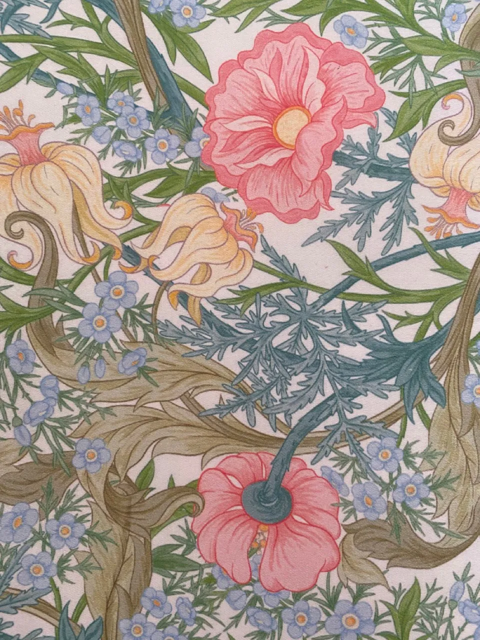 Country Garden Floral Cotton Sateen Kaftan Dress